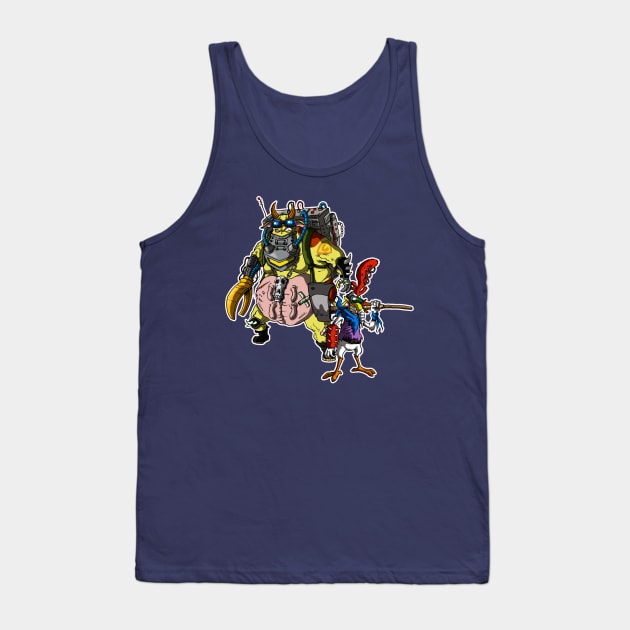 cow and chicken postapocalypse Tank Top by mauchofett